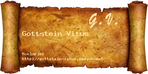 Gottstein Vitus névjegykártya